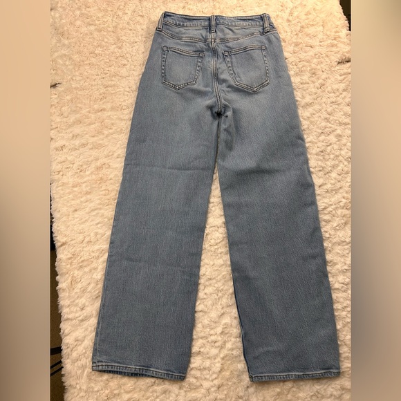 Quince Wide legs Straight cut Women's Light Wash High-Rise Jeans Size 26 - Picture 6 of 9